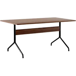 &Tradition Pavilion AV18 Tisch, 160 x 90 cm, schwarz / walnuss lackiert
