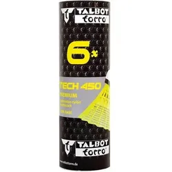 TALBOT/TORRO Talbot-Torro Badmintonball Tech 450, Premium Nylonfederball, 6er Dose, Größe MED in Gelb Gelb