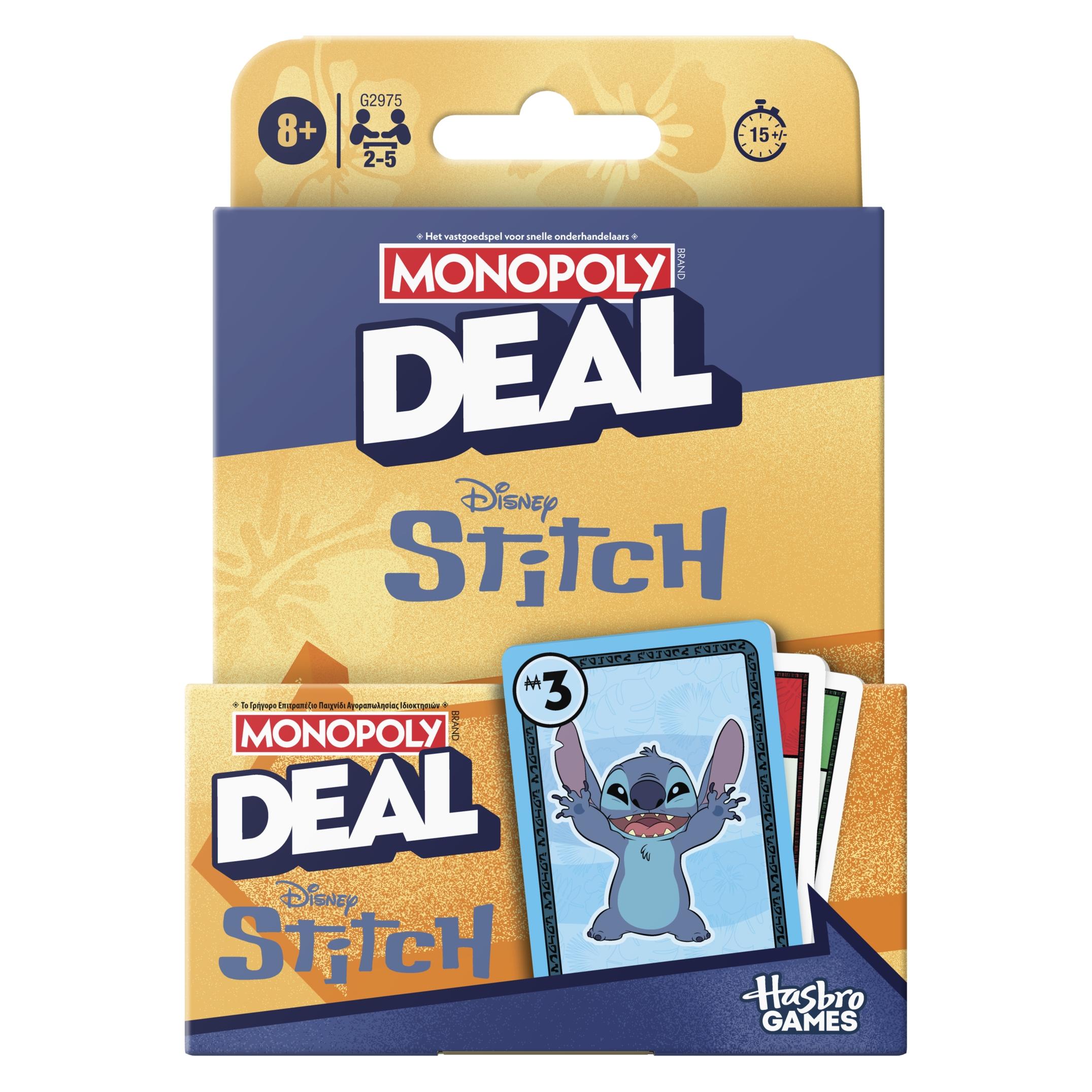 Hasbro Monopoly Deal Disney Stitch Edition Kartenspiel - Niederländische Version (Niederländisch) (G2975EDN1)