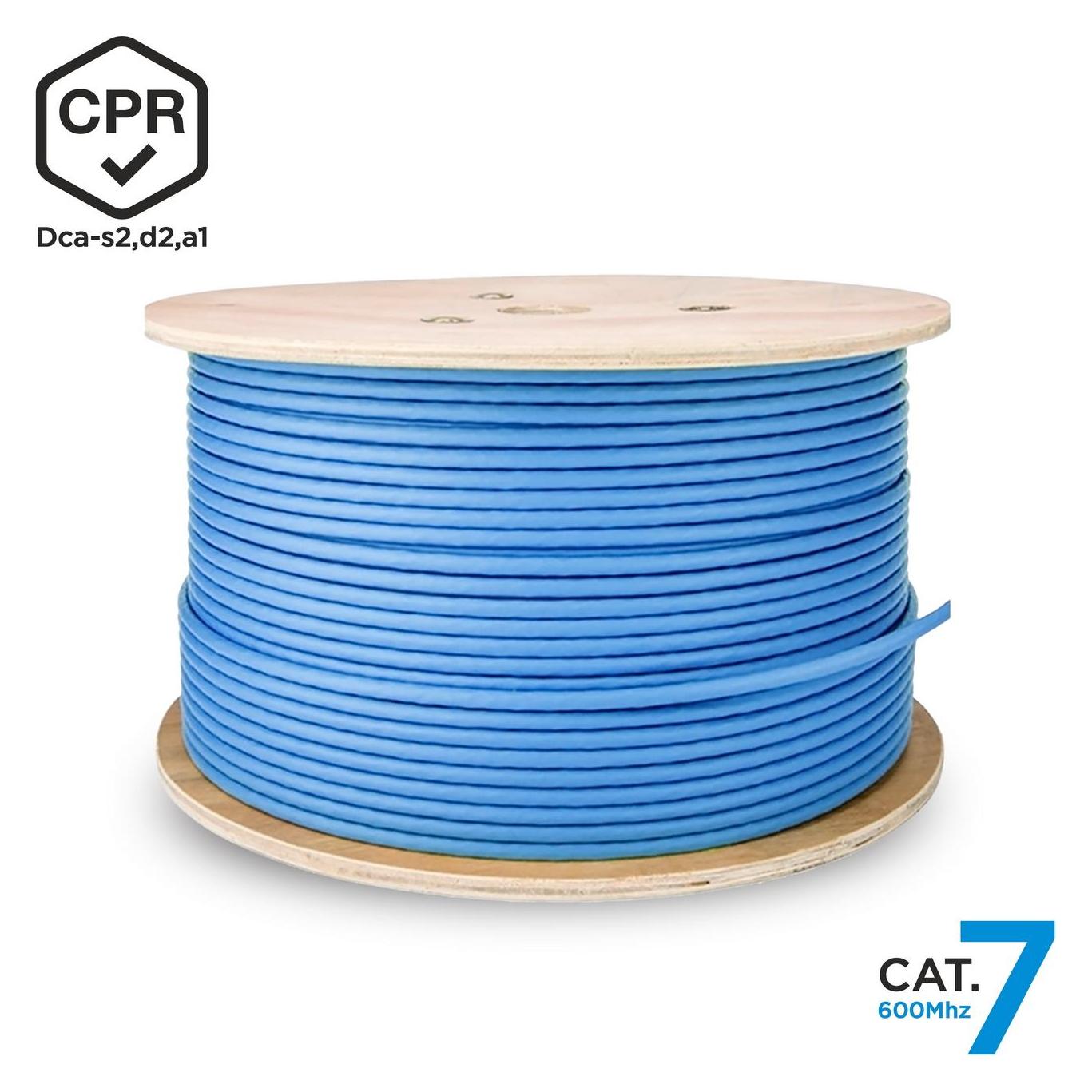 Aisens BOBINA CABLE RED RJ45 LSZH CPR Dca CAT.7 SFTP 305M AZUL (SF/UTP, CAT7, 305 m) (A146-0665)