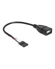 Delock USB-Kabel intern auf extern 4-Pin-USB 2.0-Header W USB Typ A 4-polig W (83291)