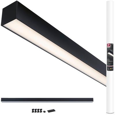 PAULMANN Schienensystem-Leuchten "Linion Einspeisung Power Channel 1m", schwarz, H: 4cm, 1 Stk., Leuchten