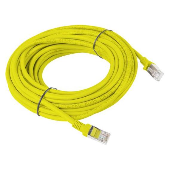 Lanberg RJ-45/RJ-45 kat.5e Żółty 10m (PCU5-10CC-1000-Y) (CAT5e, 10 m) (PCU5-10CC-1000-Y)