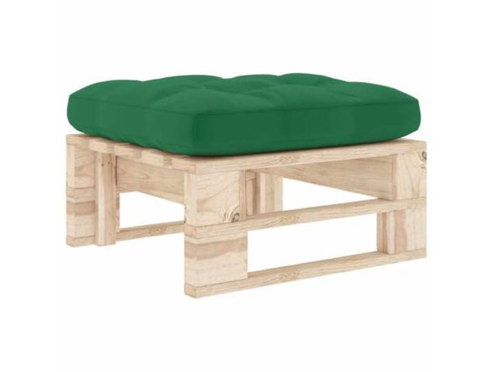 Coespram Garten Palettenhocker aus Kiefernholz mit Sitzkissen 60x60 cm Vielseitiger Outdoor Holzpolsterhocker für Balkon und Terrasse. Modulares Design dient als Beistelltisch oder Ottomane.