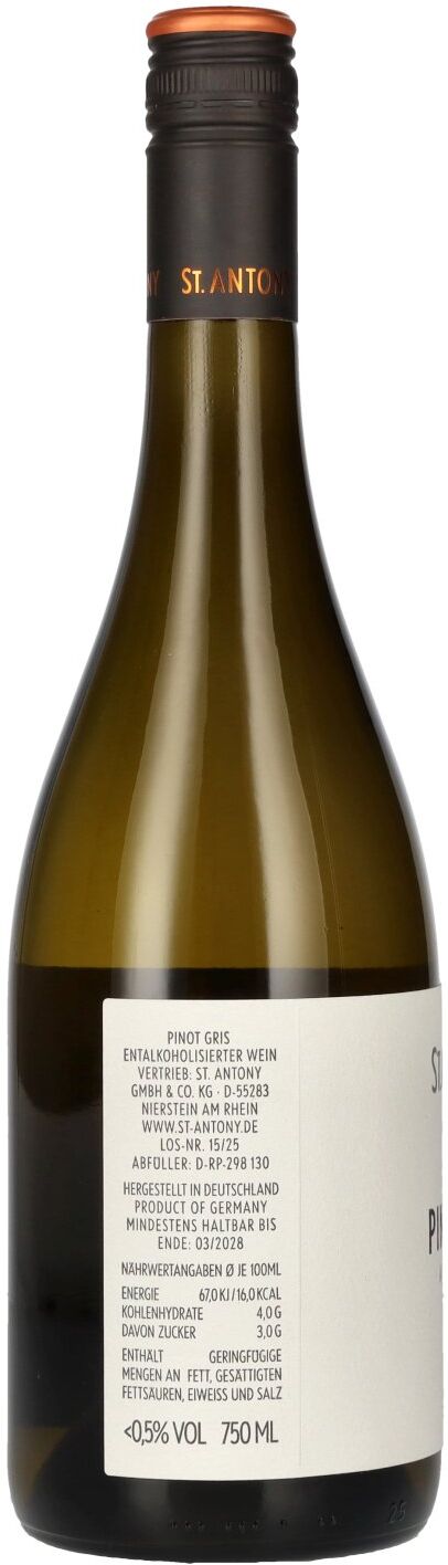 St. Antony Pinot Gris Alkoholfrei 0,75l