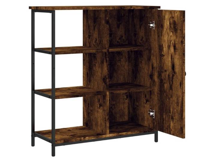 Buffet chêne fumé 70x30x80 cm bois d'ingénierie_2 ans garantie_90401