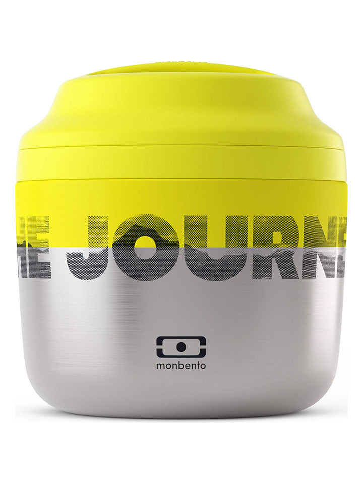 Monbento Isolier-Lunchbox "The Journey" in Silber/ Gelb - 550 ml - onesize