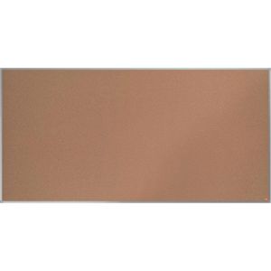 Nobo Pinnwand Essence 1915347, braun, aus Kork, mit Aluminiumrahmen, 200 x 100 cm