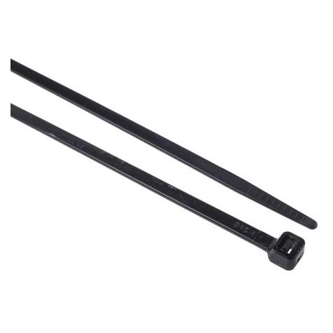 RS PRO Cable Tie 368x4.8 Black Nylon 66 (Kunststoffkabelbinder, 368 mm, 1000 Stk.) (8111662)
