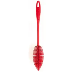 Kochblume Flaschenbürste rot, Reinigungsutensil, Rot