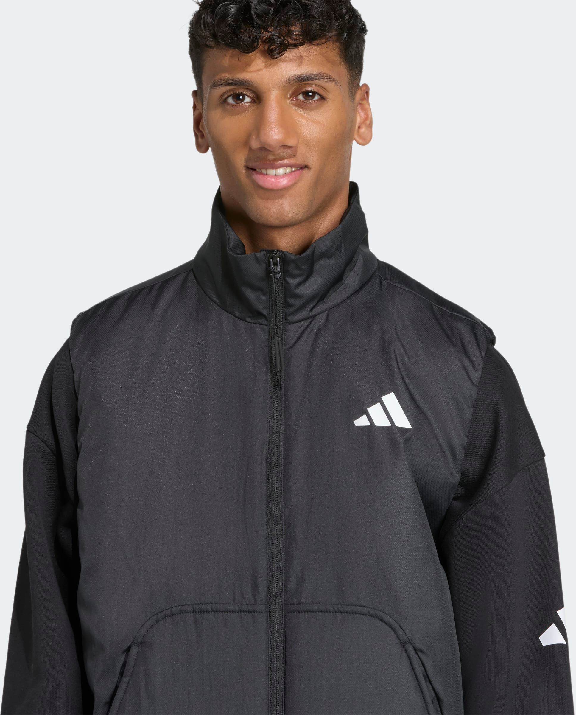 Funktionsweste ADIDAS SPORTSWEAR "CITY TECH CLIMAWARM, GEFÜTTERT, WÄRMEISOLIEREND", Herren, Gr. M, schwarz (schwarz, schwarz), Obermaterial: 100% Polyester, Westen Funktionsweste schwarz, schwarz M