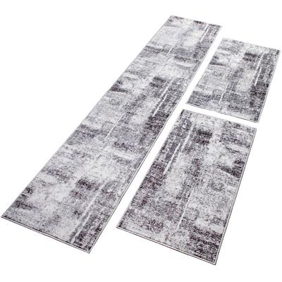 Bettumrandung OTTO HOME "Salsa" Gr. 14, grau, H:9mm, Obermaterial: 85% Polypropylen, 15% Polyester, Bettumrandungen, mit besonders weichem Flor, Kurzflor, im Vintage-Look, dichte Qualität
