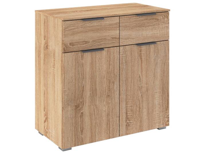 Rauch Möbel Kommode Rauch Alabama, Sonoma Eiche, 2 Schublade(n) Schubladen, 80x81x42 cm, Blauer Engel, Goldenes M, BQ - Bündnis für Qualität, Made in Germany, Wohnzimmer, Kommoden & Sideboards, Kommoden
