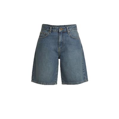 Jeansshorts 2Y STUDIOS "2Y Studios Mayli Worker Shorts", Damen, Gr. 29, Normalgrößen, blau (vintage blau), 100% Baumwolle, unifarben, normal, Jeans Jeansshorts