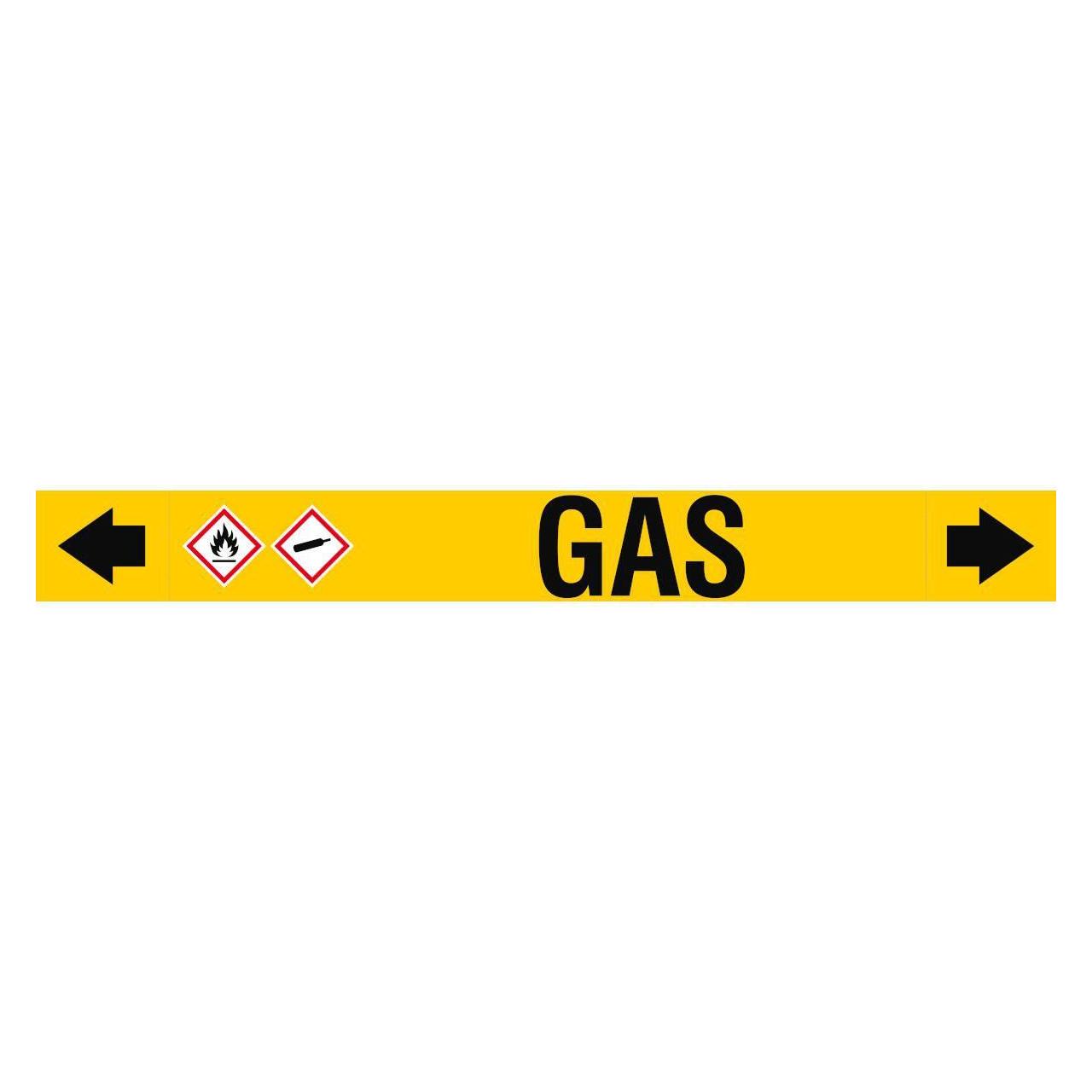 Brady ASME - Rohrmarkierer - Gas (ASMEPM-100X920MM-GAS)