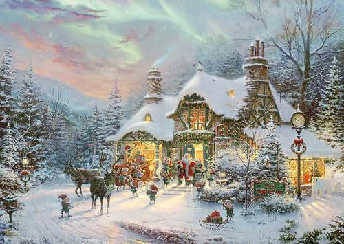Schmidt Spiele Thomas Kinkade Kerstman Night Before Christmas puzzel met 1000 stukjes