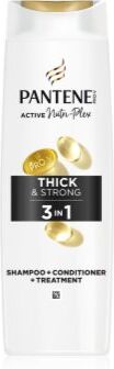 Pantene Pro-V Active Nutri Plex Thick&Strong champô para cabelos fracos e danificados 3 em 1 325 ml. Pro-V Active Nutri Plex Thick&Strong