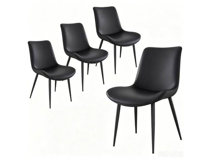 Chaises Salle à Manger Ergonomique Fauteuil Rembourré Polyvalent Structure Acier Solide Idéale Salon Bureau Cuisine et Chambre
