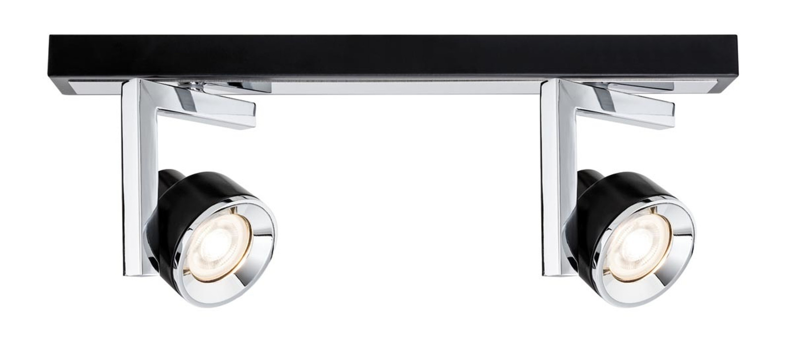 Paulmann Draaibare Spotlight Plafondlamp Zwart/Chroom voor LED GU10