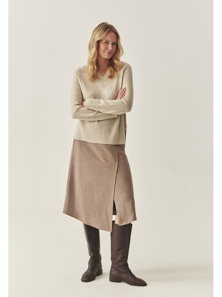TATUUM Wollpullover in Beige - M