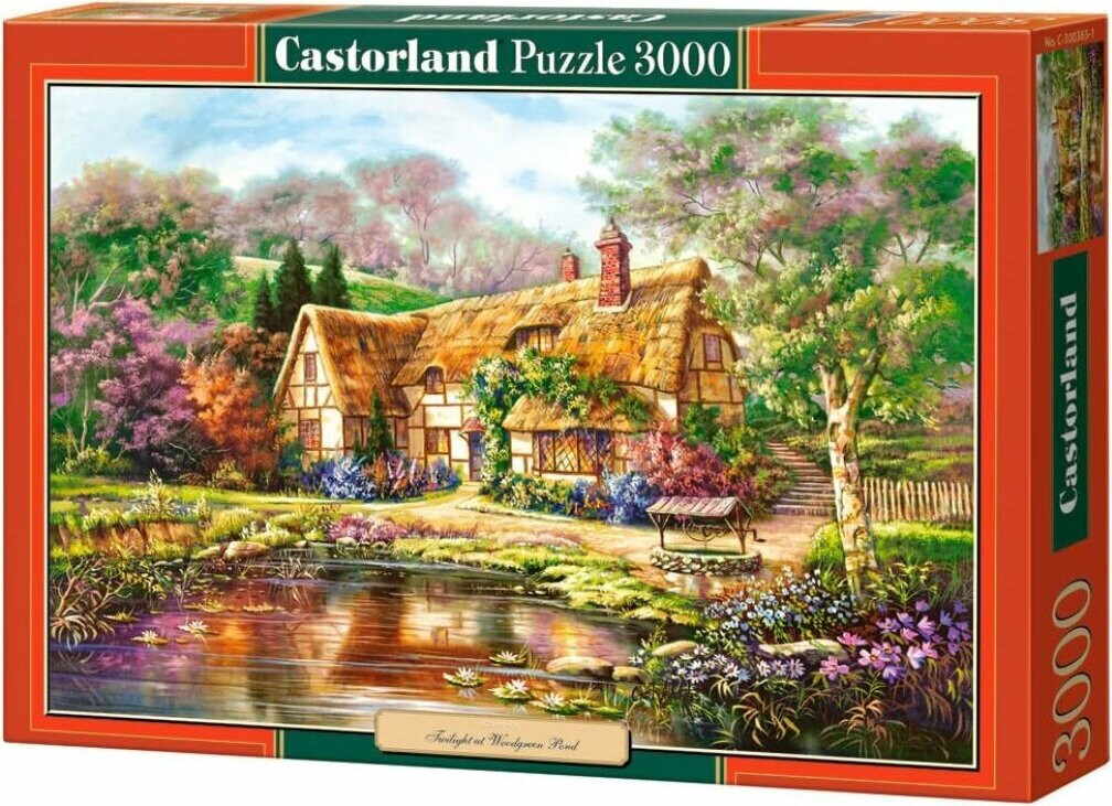 Castorland Puzzel Twilight bij Woodgreen Pond met 3000 stukjes