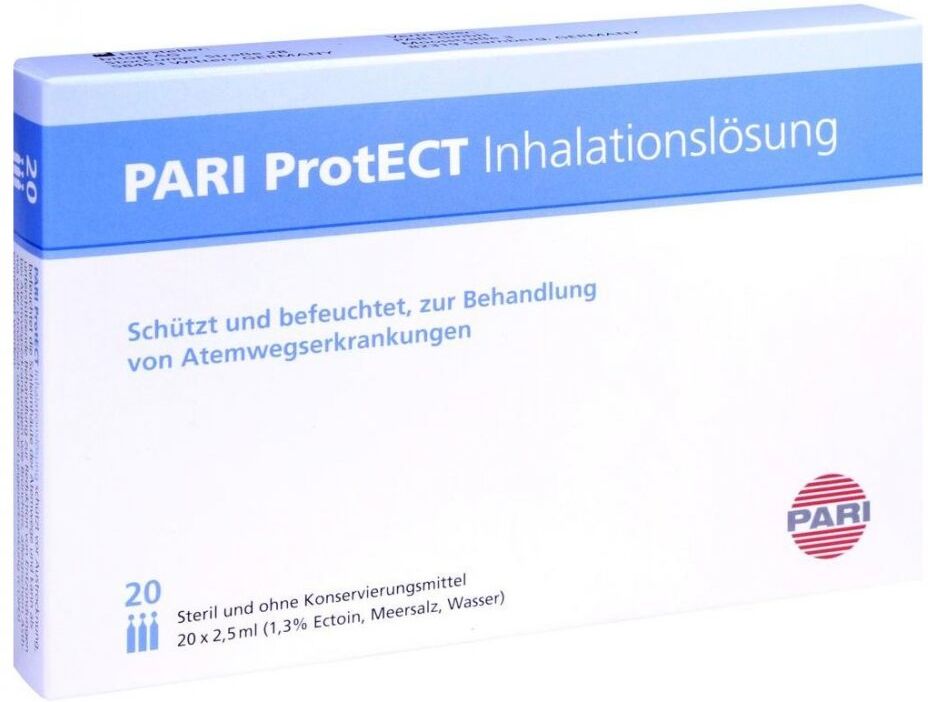 Pari Protect Inhalationslösung mit Ectoin Ampullen 20X2.5ml