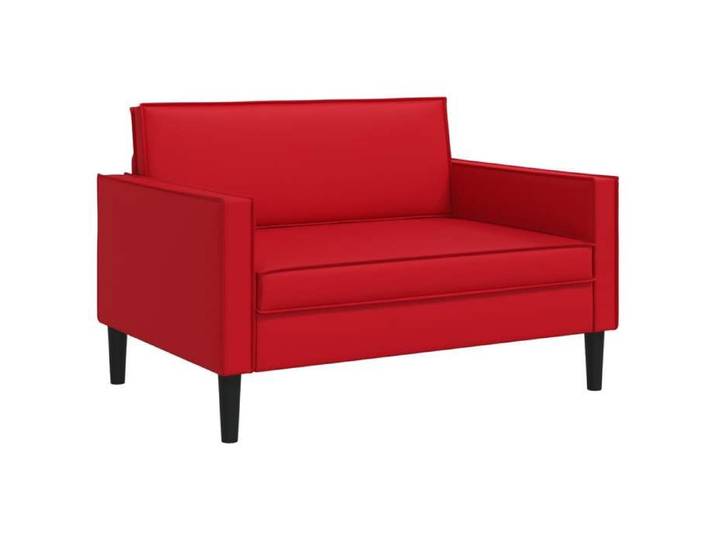 Fauteuil salon - Vidaxl - Fauteuil moderne XXL - Charge 150kg - Rouge - Simili cuir 84208