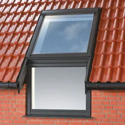VELUX Zusatzelement Fassade VFA MK36 2084 weiß lackiert ENERGIE Alu 78x115 cm