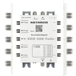 Kathrein EXD 258 Twin Satblock-Verteilung 5 Eingänge 5 Ausgänge