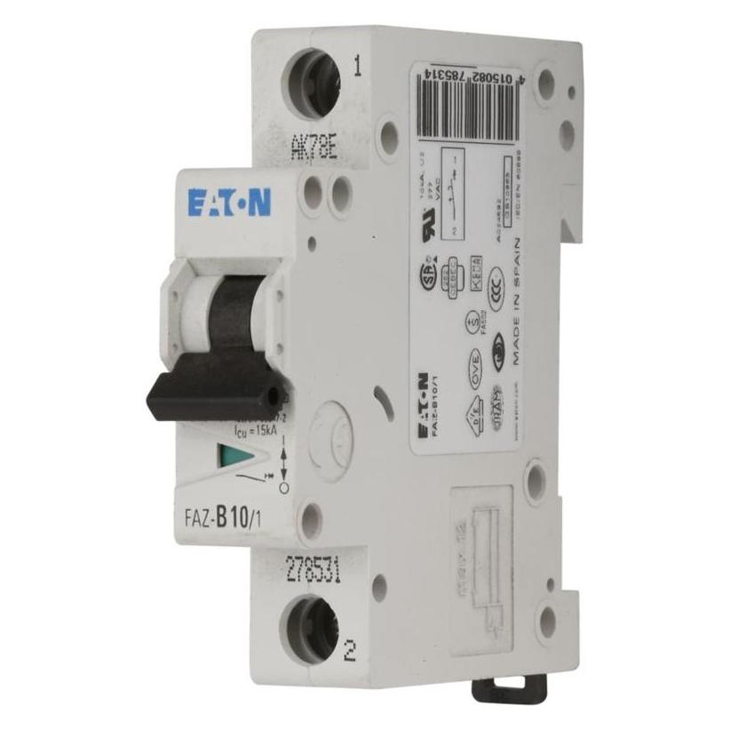 Eaton MCB, 2A, C-type, 1Pole, 10kA (DC) (FAZ-C2/1-DC)