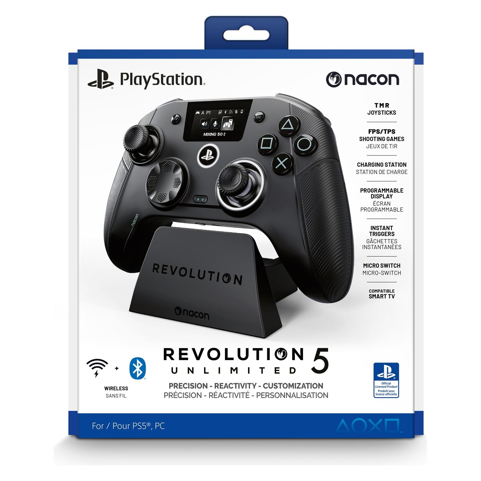 Nacon Gaming Nacon Revolution 5 Unlimited Wireless Controller - Schwarz (PS5/PC) (PC, PS5) (78222103)