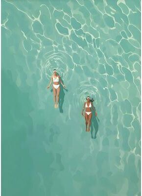 Uplift Treasures Summer Pool Party Beach Canvas Wall Art 9 50x70cm No Frame