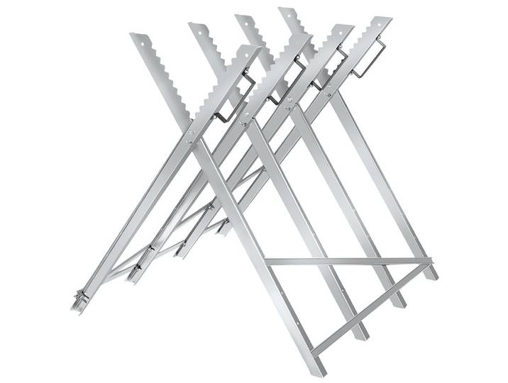 Holzsägebock klappbar 4 Stammhalter - grau