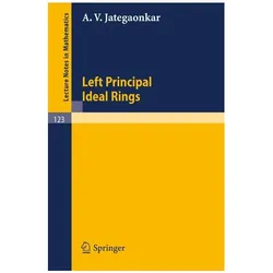 Left Principal Ideal Rings, Fachbücher von A. V. Jategaonkar
