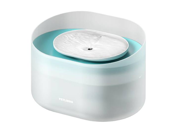 Trinkbrunnen Petlibro Capsule Dog Fountain 8 l , weiss (türkis, weiß), H:24,48cm, Edelstahl, Kunststoff, Haustiertränken, Trinkbrunnen, Automatischer Trinkbrunnen