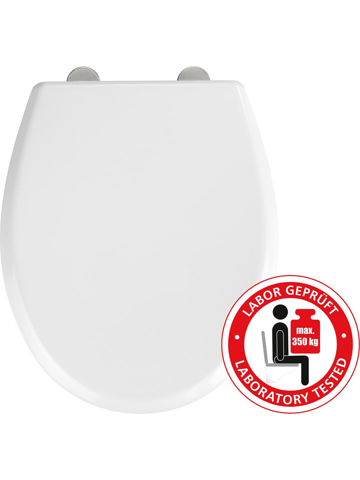 Wenko Absenkautomatik-WC-Sitz "Gubbio" in Weiß - onesize