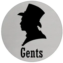 CombiCraft Aluminium Türschild 'Gent' - Ø75mm mit 3M-Klebeband