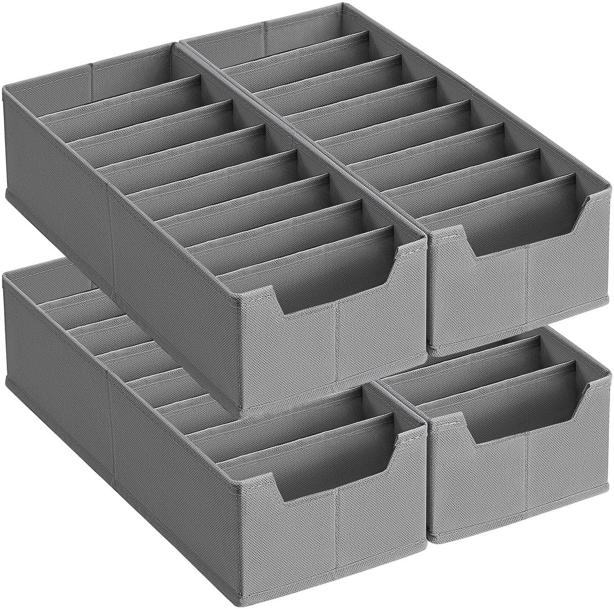 Songmics Organizer Ladekast Organizer 4-delig Set voor IKEA HEMNES en MALM, Opvouwbaar met Vakken