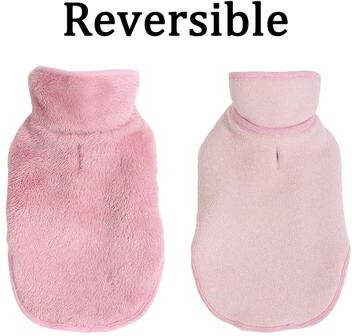 Uplift Treasures Reversible Warm Fleece Cat Jacket pink xs