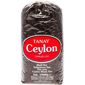 Tanay Tee Ceylon Yaprak Cayi, Schwarzer Tee aus Sri Lanka, loser Tee, 1 kg