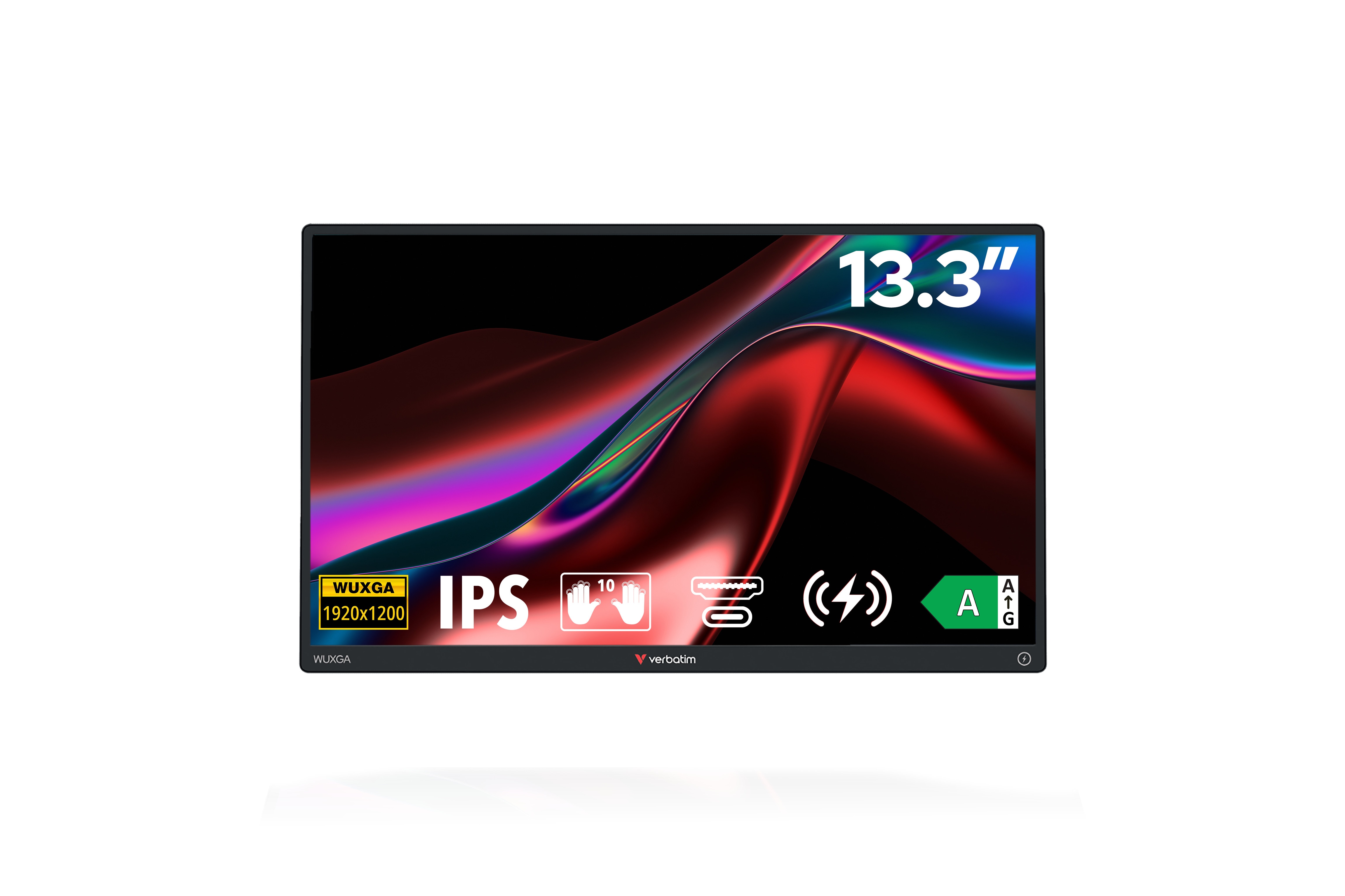 Verbatim 32087 Portable Touch 13.3 Zoll WUXGA IPS Panel 16:10 Touch Monitor