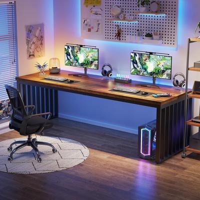 OEM "78.74"" Extra Long 2-Person Computer Desk, Double Workstation Study Table for Home Office"
