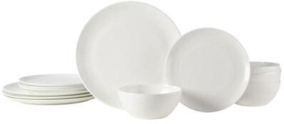 Mikasa Vegan Bone Mirabel 12-Piece Dinnerware Set, Service for 4