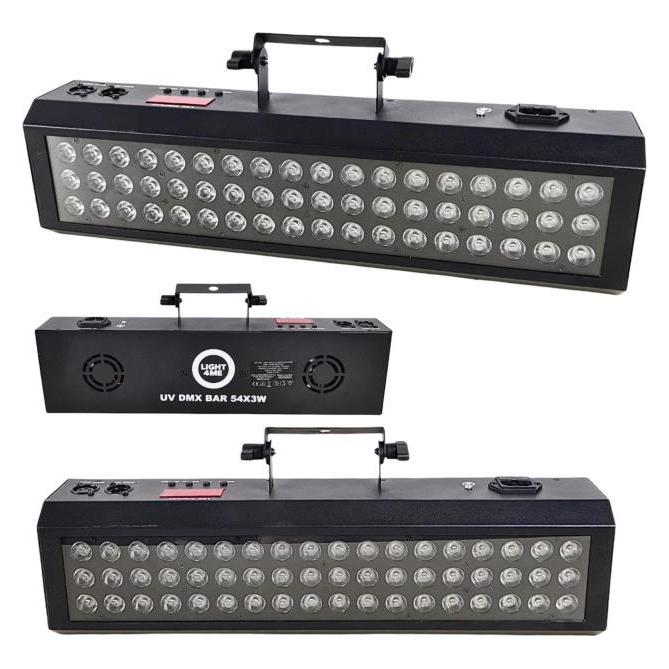 Light4Me Taśma LED UV DMX BAR 54X3W efekt świetlny list (3 W, LED) (5908249837065)