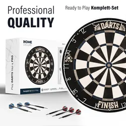 HOME DELUXE Dartscheibe FINISH Modern - Schwarz