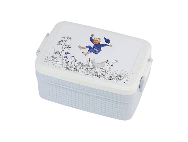 Rätt Start Boîte à déjeuner Emil i Lönneberga 8x18,5 cm Bleu-blanc