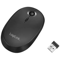 LogiLink ID0204 Maus Bluetooth®, Funk Optisch Schwarz 3 Tasten 1600 dpi Wiederaufladbar