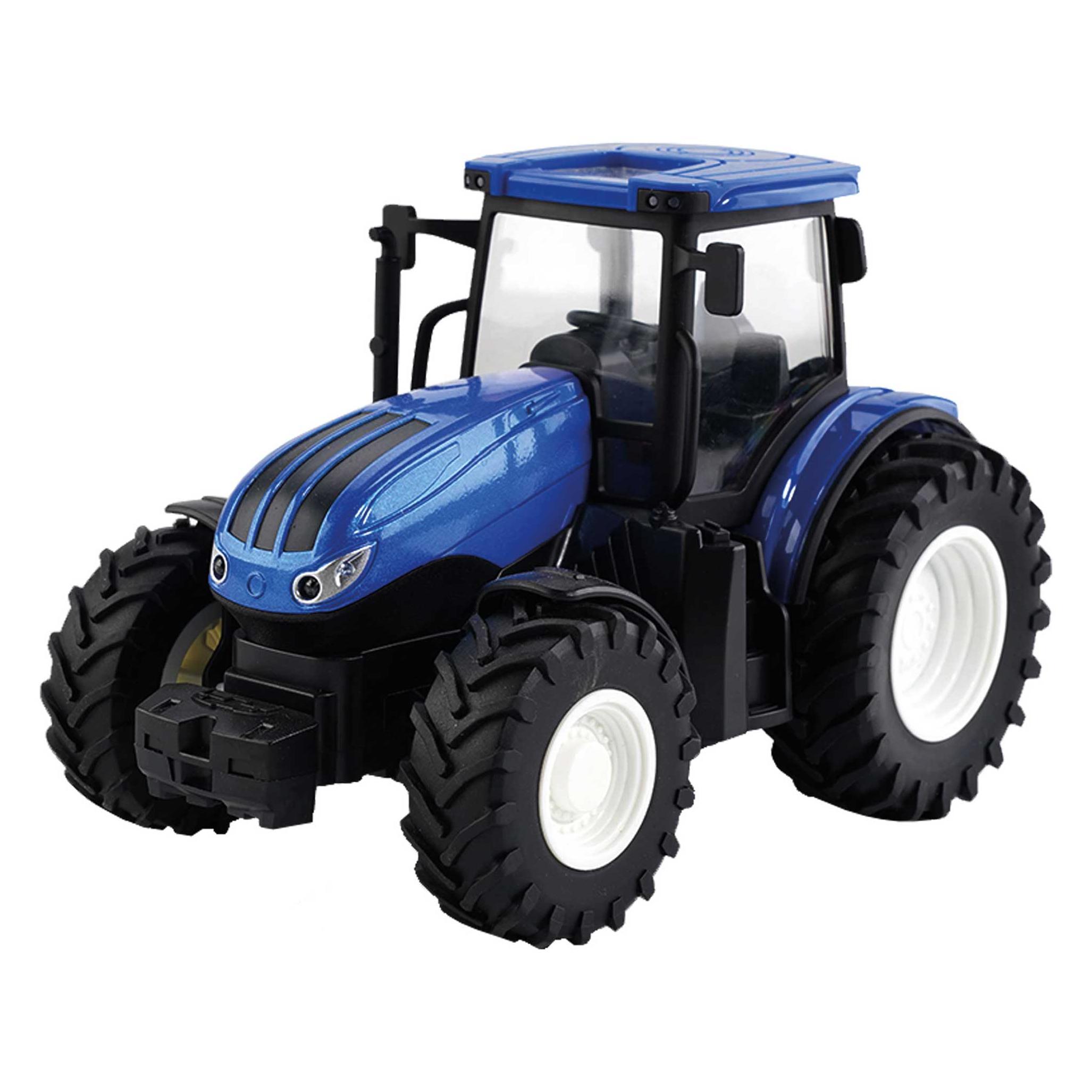 Amewi RC Traktor mit Kreiselschwader LiIon 500mAh blau/6+ (22599)