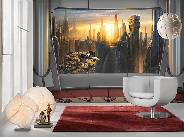 Fototapete Star Wars Coruscant View 368 x 254 x 0cm Multicolor