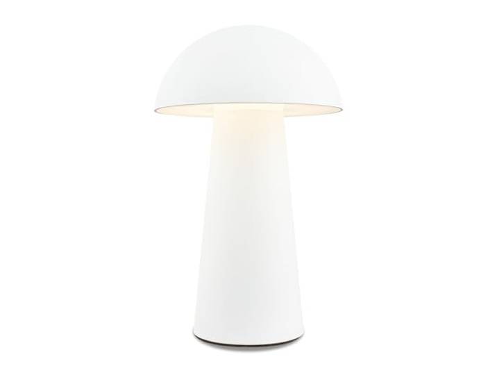 BRILONER - LED Mini Tischlampe kabellos mit Touch, dimmbar in Stufen, IP44, Nachttischlampe, Leselampe, LED Lampe, Campinglampe, Tischleuchte, Akkulampe, Outdoor Lampe, 12x19,5 cm (DxH), Weiß